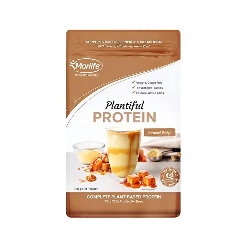 Morlife Plantiful Protein Caramel Fudge 440g