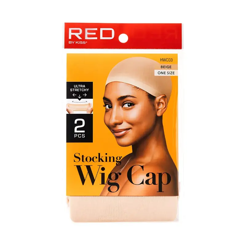 Red by Kiss Stocking Wig Cap - 2 pcs - Beige