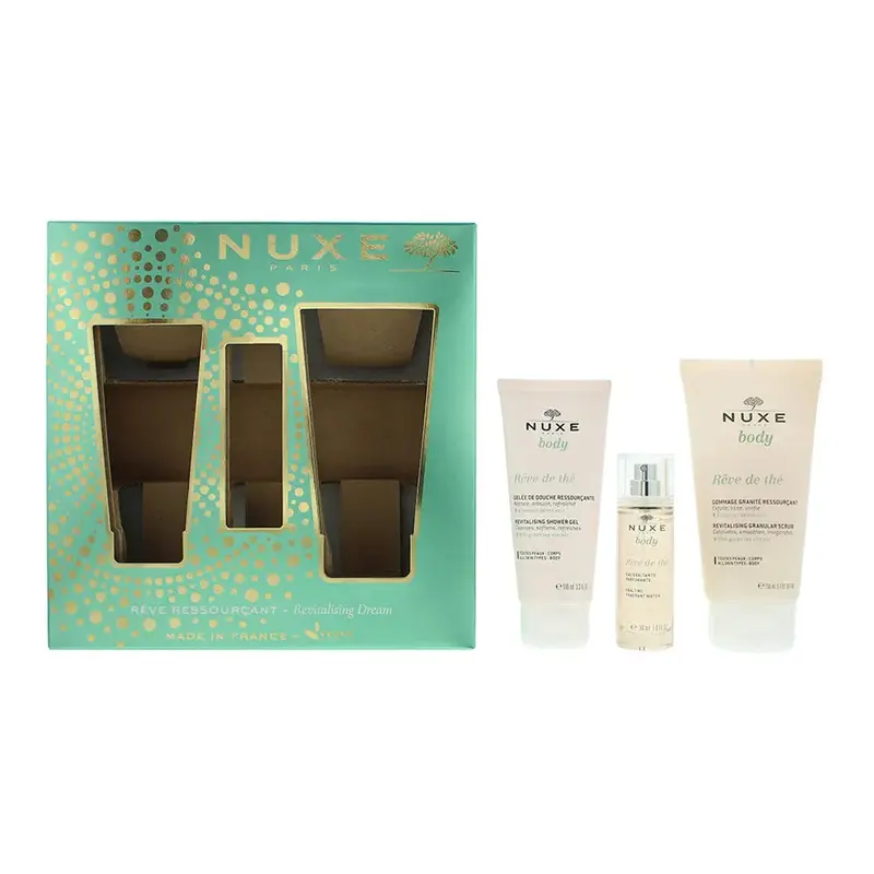 Nuxe Body Rve De Th - Revitalising Dream 3 Piece Gift Set: Body Scrub 150ml - Shower Gel 100ml - Scented Water 30ml