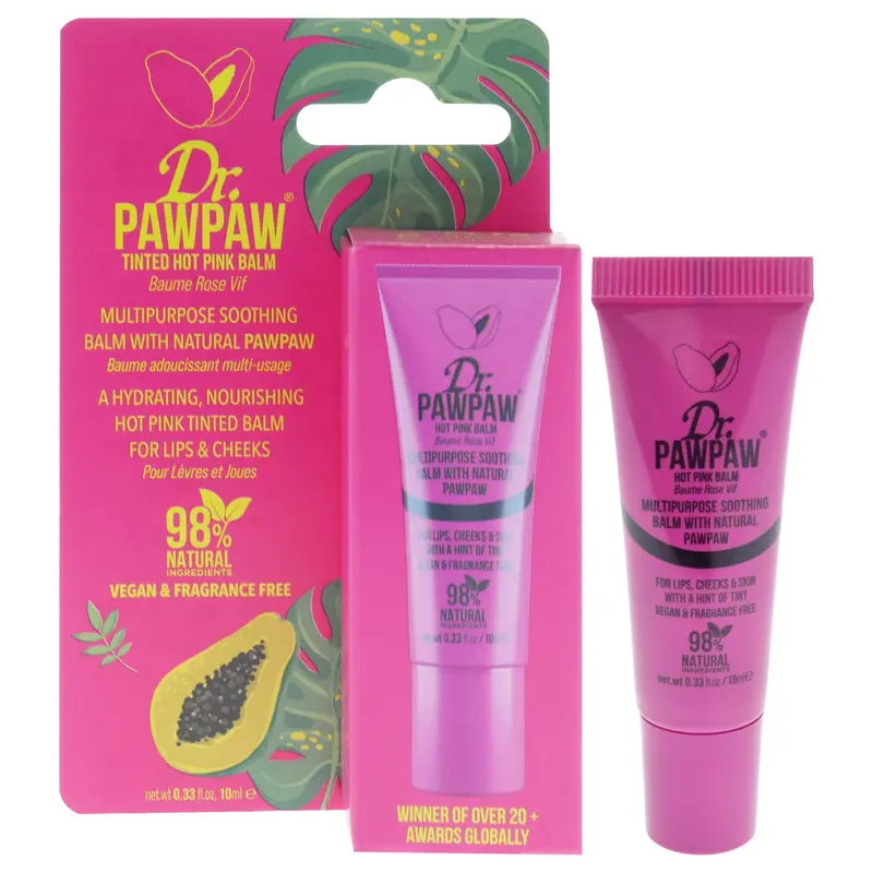 Dr. PawPaw Tinted Balm - Hot Pink by Dr. PawPaw for Women - 0.34 oz Balm
