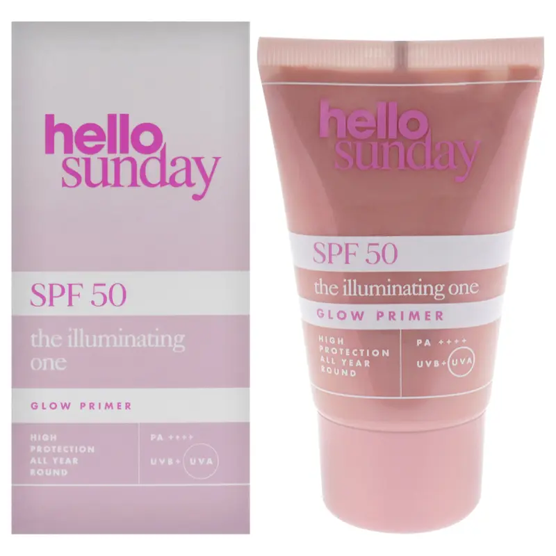 Hello Sunday The Illuminating One Glow Primer SPF 50 PA Plus by Hello Sunday for Unisex - 1.7 oz Primer
