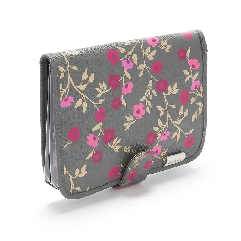 Victoria Green 'Kate'  Hanging Beauty Bag in Blossom Charcoal