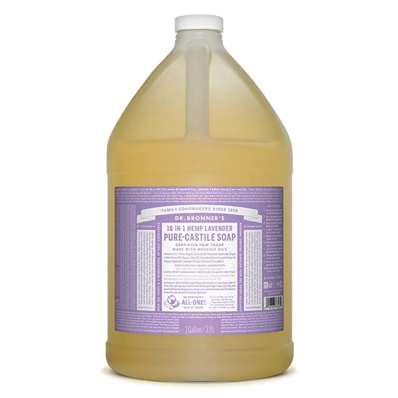 Dr. Bronner's Pure-Castile Soap Liquid (Hemp 18-in-1) Lavender 3780ml