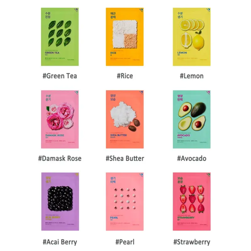 Holika Holika Pure Essence Mask 9 Type Ultra Thin 20ml*10ea