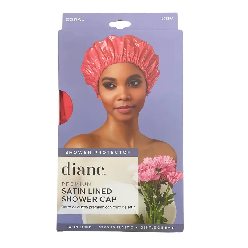 Diane Premium Satin Lined Shower Cap - Choose Color