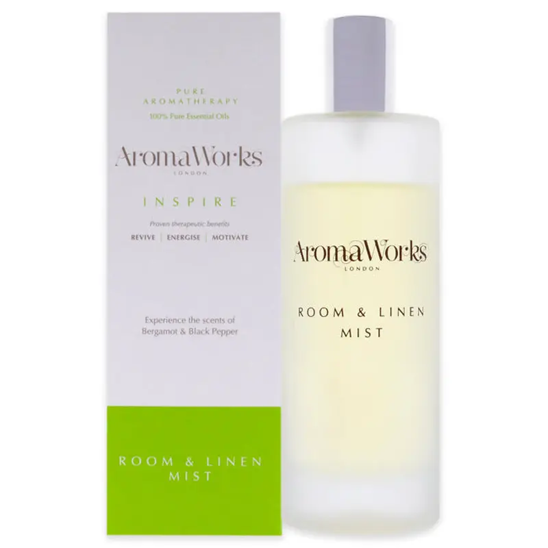 Aromaworks Inspire Room Mist by Aromaworks for Unisex - 3.38 oz Room Spray