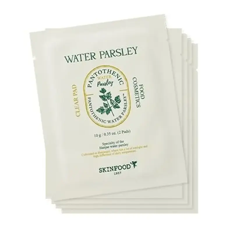 SKINFOOD Pantothenic Water Parsley Clear Pad Pouch Set