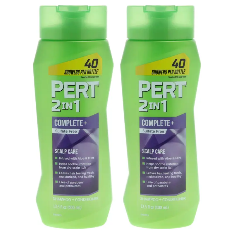Pert 2 in 1 Complete Plus Scalp Care Shampoo and Conditioner by Pert for Unisex - 13.5 oz Shampoo and Conditioner - Pack 2