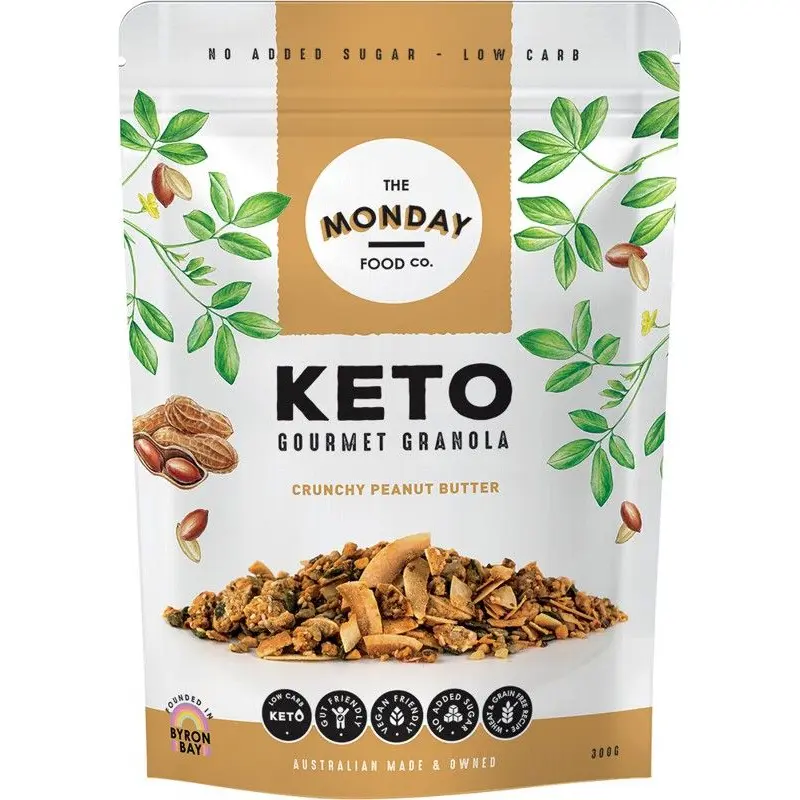 The Monday Food Co. Keto Granola Crunchy Peanut Butter 300g