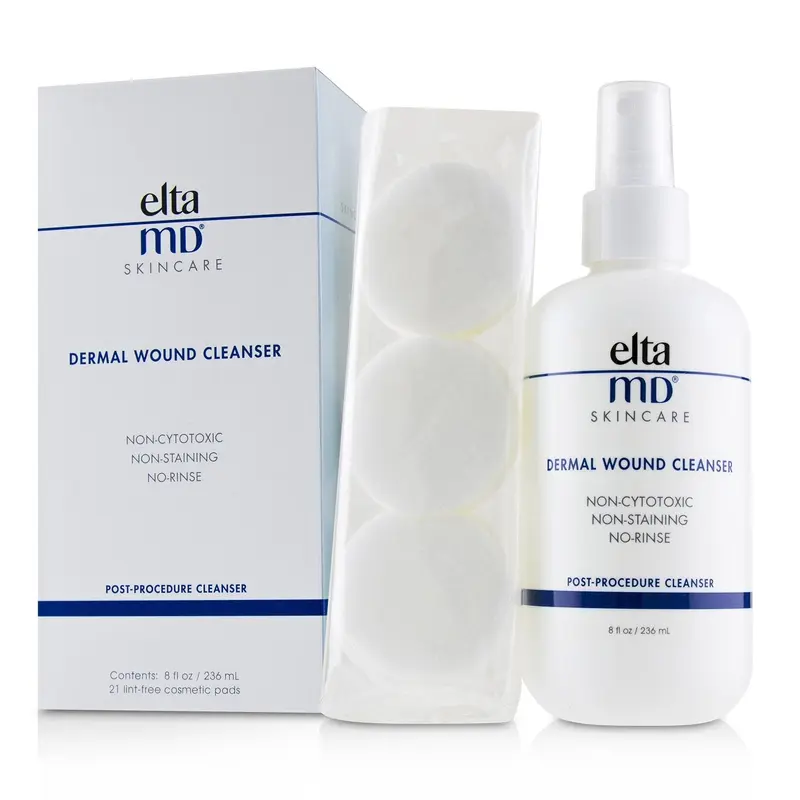 EltaMD Dermal Wound Cleanser (with 21 Lint-Free Cosmetic Pads)  236ml/8oz