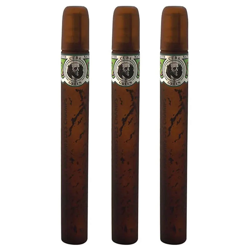 Cuba Cuba Green by Cuba for Men - 1.17 oz EDT Spray - Pack of 3