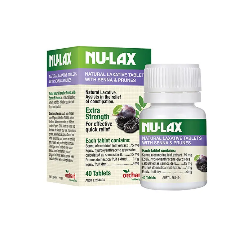Nu-lax Nu-Lax Natural Laxative Extra Strength Senna & Prunes 40t
