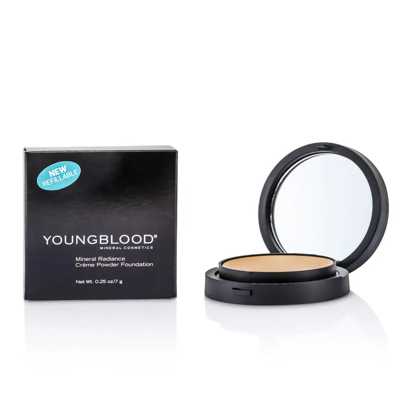 Youngblood Mineral Radiance Creme Powder Foundation - # Honey  7g/0.25oz