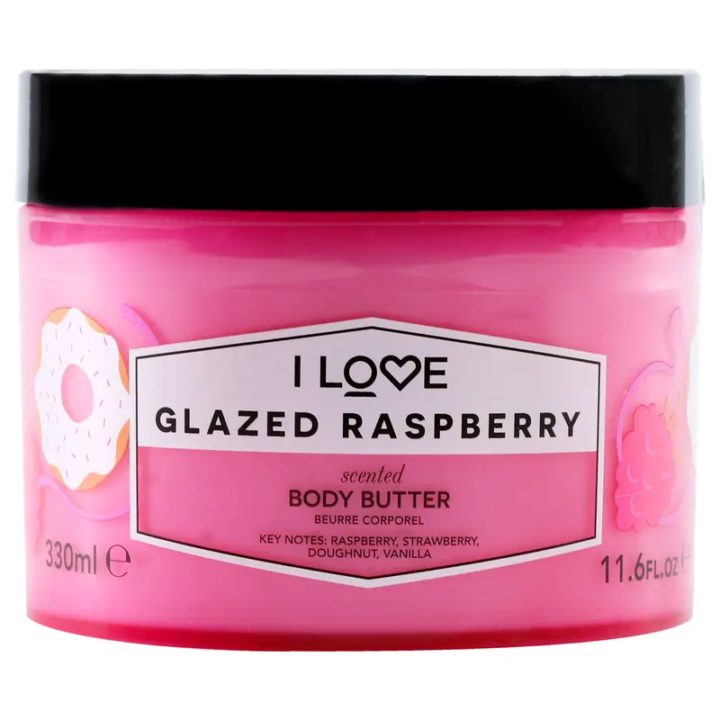 I Love Cosmetics Scented Body Butter - Glazed Raspberry by I Love Cosmetics for Women - 11.6 oz Body Butter