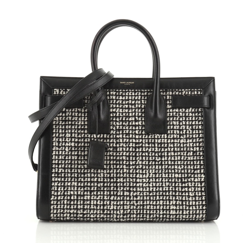Sac de Jour Bag Tweed and Leather Small S744816747269